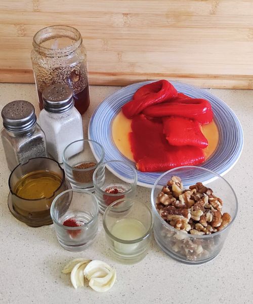 preparamos ingredientes para el muhammara