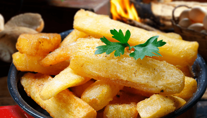 receta de chips de yuca al horno